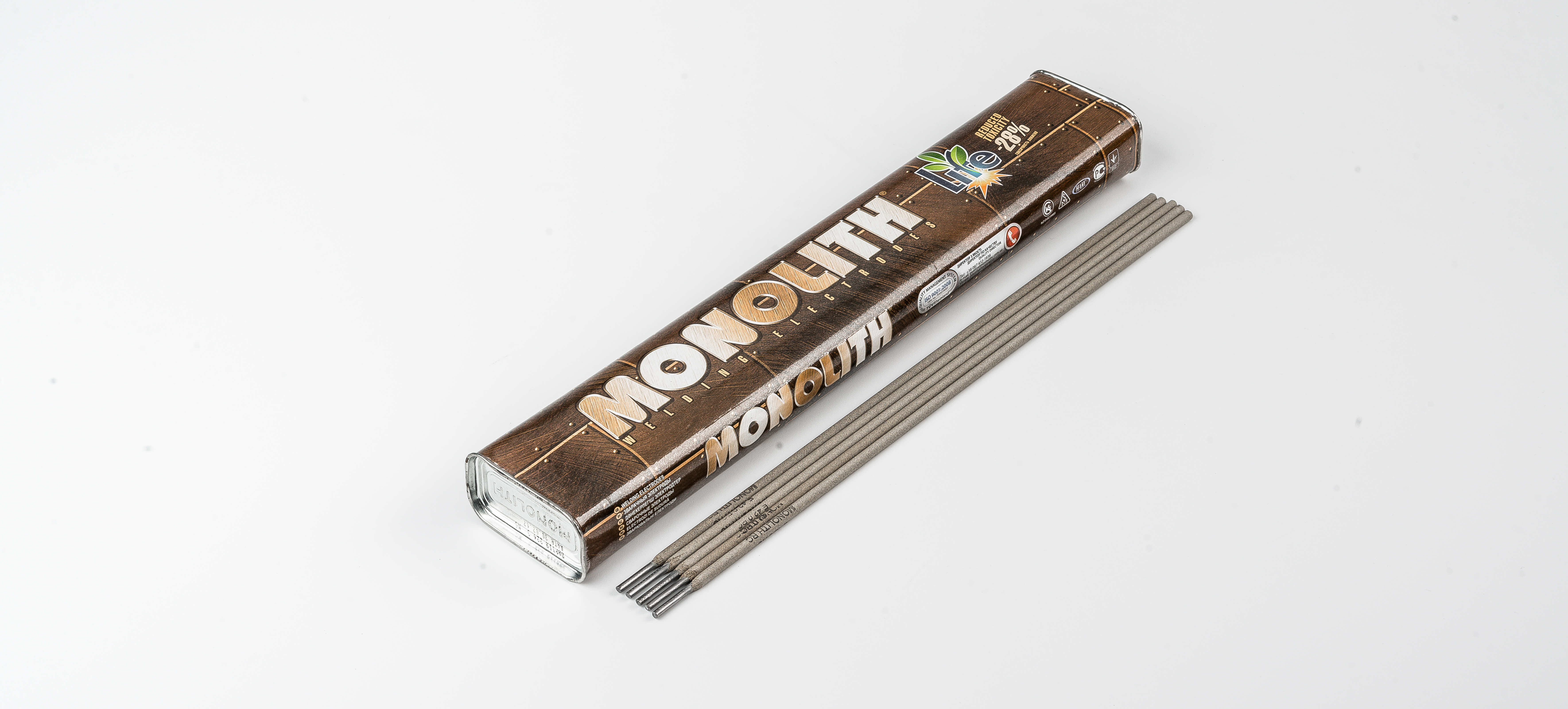 Електроди Моноліт РЦ TM MONOLITH д 3 мм: тубус 2.5 кг